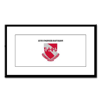 35EB - M01 - 02 - DUI - 35th Engineer Battalion with Text - Small Framed Print