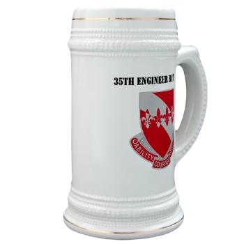 35EB - M01 - 03 - DUI - 35th Engineer Battalion with Text - Stein