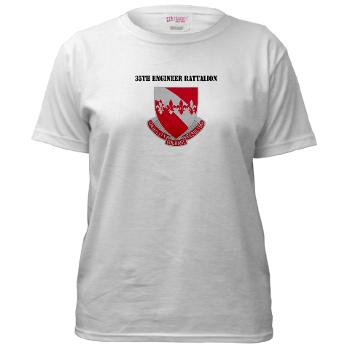 35EB - A01 - 04 - DUI - 35th Engineer Battalion with Text - Women's T-Shirt