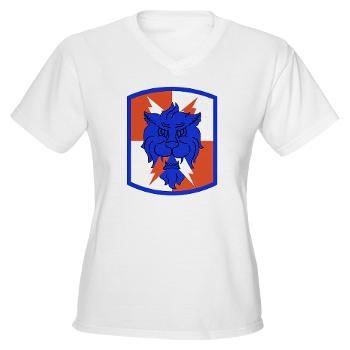 35SB - A01 - 04 - SSI - 35th Signal Brigade - Women's V-Neck T-Shirt