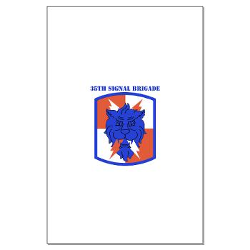 35SB - M01 - 02 - SSI - 35th Signal Brigade with Text - Large Poster - Click Image to Close