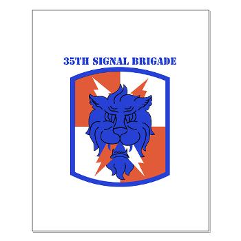 35SB - M01 - 02 - SSI - 35th Signal Brigade with Text - Small Poster