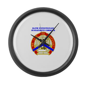 364ESC - M01 - 03 - DUI - 364th Expeditionary Sustainment Command with Text Large Wall Clock