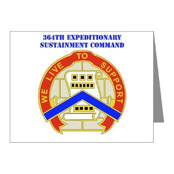 364ESC - M01 - 02 - DUI - 364th Expeditionary Sustainment Command with Text Note Cards (Pk of 20)