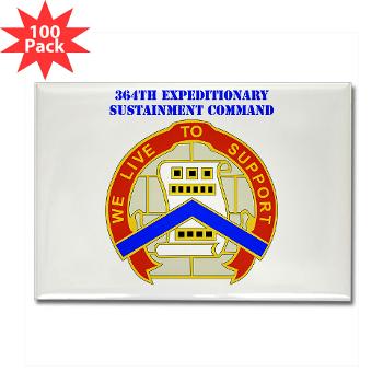 364ESC - M01 - 01 - DUI - 364th Expeditionary Sustainment Command with Text Rectangle Magnet (100 pack) - Click Image to Close
