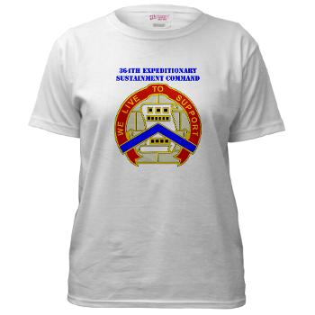364ESC - A01 - 04 - DUI - 364th Expeditionary Sustainment Command with Text Women's T-Shirt
