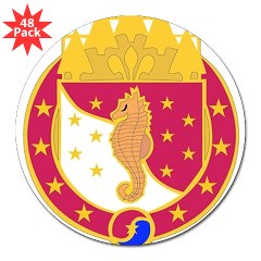 36EB - M01 - 01 - DUI - 36th Engineer Brigade with Text 3" Lapel Sticker (48 pk)