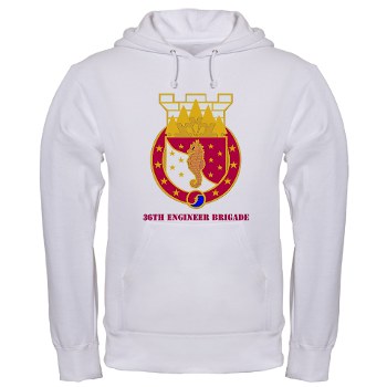 36EB - A01 - 03 - DUI - 36th Engineer Brigade with Text Hooded Sweatshirt