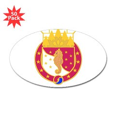36EB - M01 - 01 - DUI - 36th Engineer Brigade with Text Sticker (Oval 50 pk)