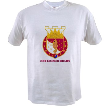 36EB - A01 - 04 - DUI - 36th Engineer Brigade with Text Value T-Shirt
