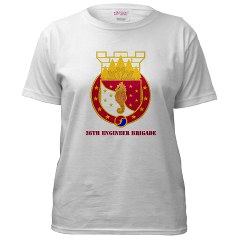 36EB - A01 - 04 - DUI - 36th Engineer Brigade with Text Women's T-Shirt
