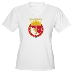 36EB - A01 - 04 - DUI - 36th Engineer Brigade Women's V-Neck T-Shirt