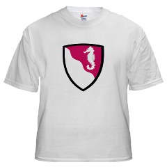 36EB - A01 - 04 - SSI - 36th Engineer Brigade White T-Shirt - Click Image to Close