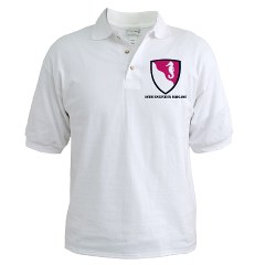 36EB - A01 - 04 - SSI - 36th Engineer Brigade with Text Golf Shirt - Click Image to Close