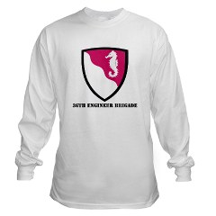 36EB - A01 - 03 - SSI - 36th Engineer Brigade with Text Long Sleeve T-Shirt
