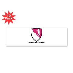 36EB - M01 - 01 - SSI - 36th Engineer Brigade with Text Sticker (Bumper 10 pk) - Click Image to Close