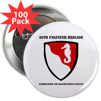 36EBHHC - M01 - 01 - DUI - Headquarter and Headquarters Company with Text 2.25" Button (100 pack) - Click Image to Close