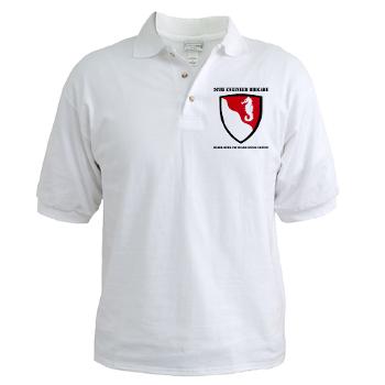 36EBHHC - A01 - 04 - DUI - Headquarter and Headquarters Company with Text Golf Shirt