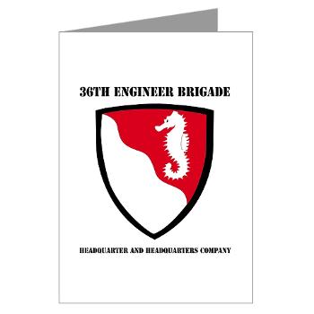 36EBHHC - M01 - 02 - DUI - Headquarter and Headquarters Company with Text Greeting Cards (Pk of 20) - Click Image to Close