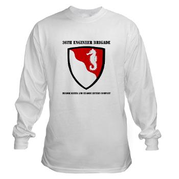 36EBHHC - A01 - 03 - DUI - Headquarter and Headquarters Company with Text Long Sleeve T-Shirt