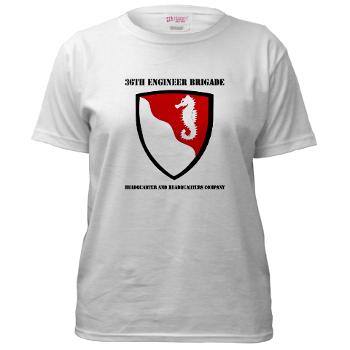 36EBHHC - A01 - 04 - DUI - Headquarter and Headquarters Company with Text Women's T-Shirt