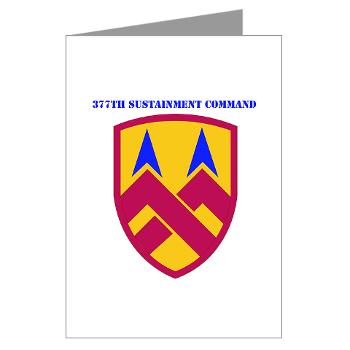 377SC - M01 - 02 - 377th Sustainment Command with Text - Greeting Cards (Pk of 10) - Click Image to Close