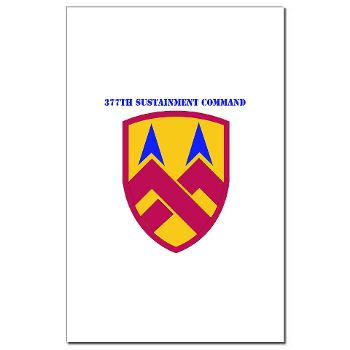 377SC - M01 - 02 - 377th Sustainment Command with Text - Mini Poster Print