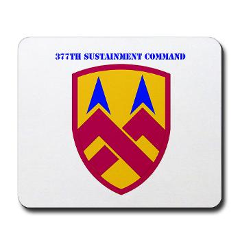 377SC - M01 - 03 - 377th Sustainment Command with Text - Mousepad