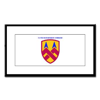 377SC - M01 - 02 - 377th Sustainment Command with Text - Small Framed Print