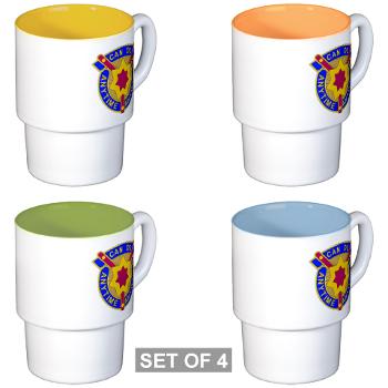 377SC - M01 - 03 - DUI - 377th Sustainment Command - Stackable Mug Set (4 mugs) - Click Image to Close