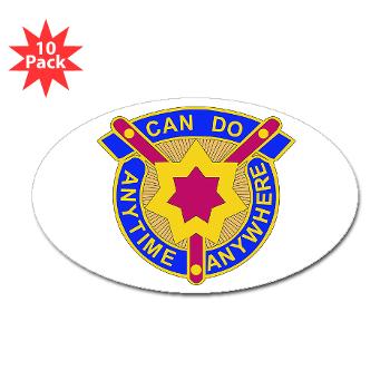 377SC - M01 - 01 - DUI - 377th Sustainment Command - Sticker (Oval 10 pk) - Click Image to Close