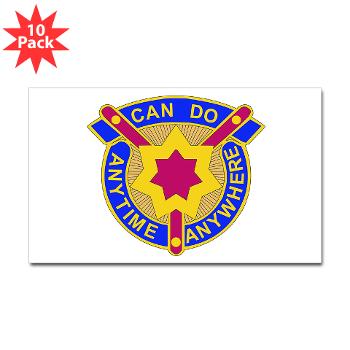 377SC - M01 - 01 - DUI - 377th Sustainment Command - Sticker (Rectangle 10 pk) - Click Image to Close