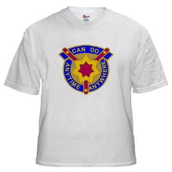 377SC - A01 - 04 - DUI - 377th Sustainment Command - White T-Shirt - Click Image to Close