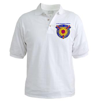 377SC - A01 - 04 - DUI - 377th Sustainment Command with Text - Golf Shirt - Click Image to Close