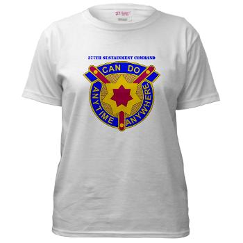 377SC - A01 - 04 - DUI - 377th Sustainment Command with Text - Women's T-Shirt