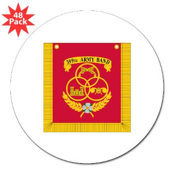 399AB - M01 - 01 - DUI - 399th Army Band - 3" Lapel Sticker (48 pk) - Click Image to Close