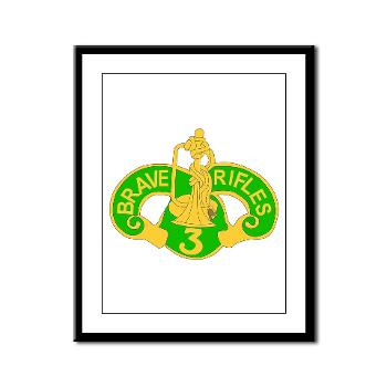 3ACR - M01 - 02 - DUI - 3rd Armored Cavalry Regiment - Framed Panel Print - Click Image to Close