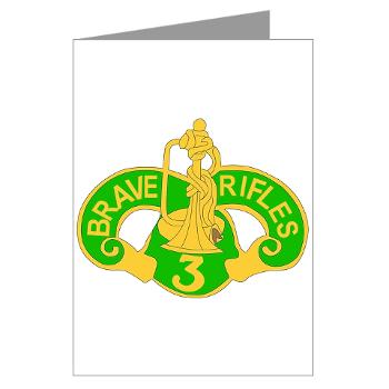 3ACR - M01 - 02 - DUI - 3rd Armored Cavalry Regiment - Greeting Cards (Pk of 10)