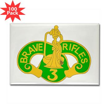 3ACR - M01 - 01 - DUI - 3rd Armored Cavalry Regiment - Rectangle Magnet (100 pack) - Click Image to Close