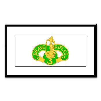 3ACR - M01 - 02 - DUI - 3rd Armored Cavalry Regiment - Small Framed Print - Click Image to Close