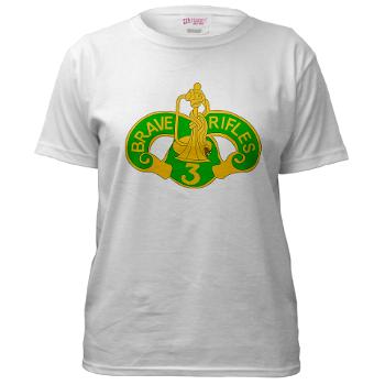 3ACR - A01 - 04 - DUI - 3rd Armored Cavalry Regiment - Women's T-Shirt - Click Image to Close
