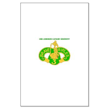 3ACR - M01 - 02 - DUI - 3rd Armored Cavalry Regiment with Text - Large Poster - Click Image to Close