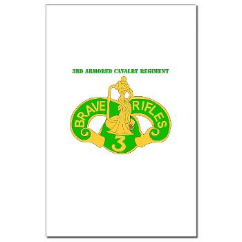 3ACR - M01 - 02 - DUI - 3rd Armored Cavalry Regiment with Text - Mini Poster Print - Click Image to Close