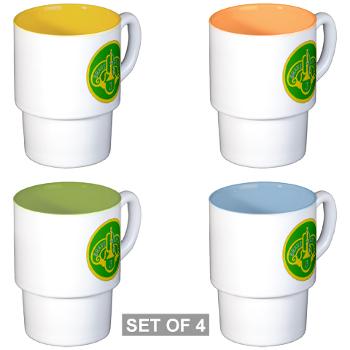 3ACR - M01 - 03 - SSI - 3rd Armored Cavalry Regiment - Stackable Mug Set (4 mugs)