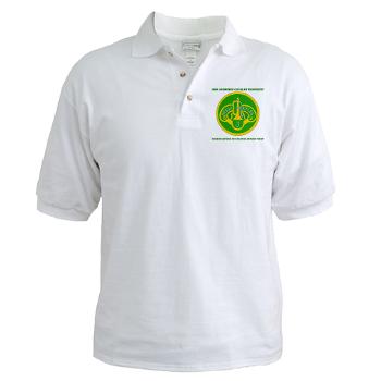 3ACRHHT - A01 - 04 - DUI - Headquarters and Headquarters Troop with text - Golf Shirt
