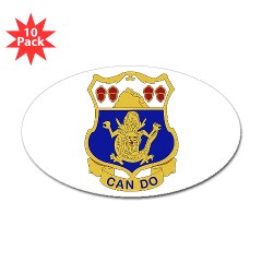 3B15IR - M01 - 01 - DUI - 3rd Bn - 15th Infantry Regiment - Sticker (Oval 10 pk)