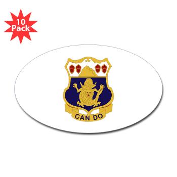3B15IR - M01 - 01 - DUI - 3rd Battalion 15th Infantry Regiment - Sticker (Oval 10 pk)