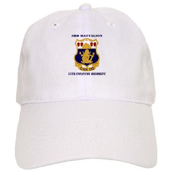 3B15IR - A01 - 01 - DUI - 3rd Battalion 15th Infantry Regiment with Text - Cap