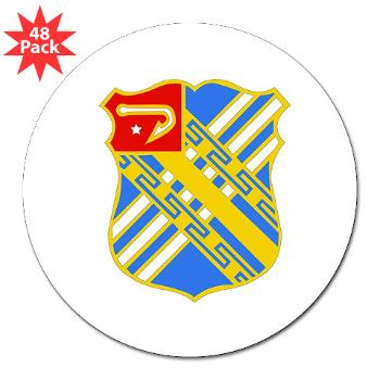 3B18FAR - M01 - 01 - DUI - 3rd Bn - 18th FA Regt - 3" Lapel Sticker (48 pk)