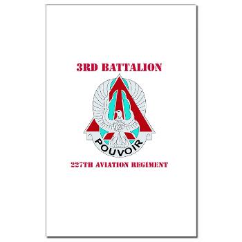 3B227AR - M01 - 02 - DUI - 3nd Bn - 227th Aviation Regt with Text - Mini Poster Print - Click Image to Close